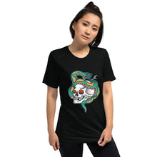 Load image into Gallery viewer, Short sleeve skull and snake t-shirt